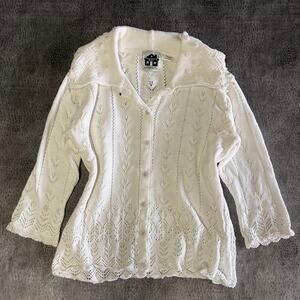 Vintage Storybook Knits Beaded Sweater Cardigan